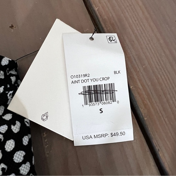 Volcom Black and White Ain’t Dot You Cheekin Bikini set sz Small - Picture 9 of 10